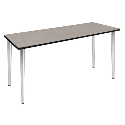 60 x 24 in. Training Seminar Table- Maple Top, Chrome Tapered Legs