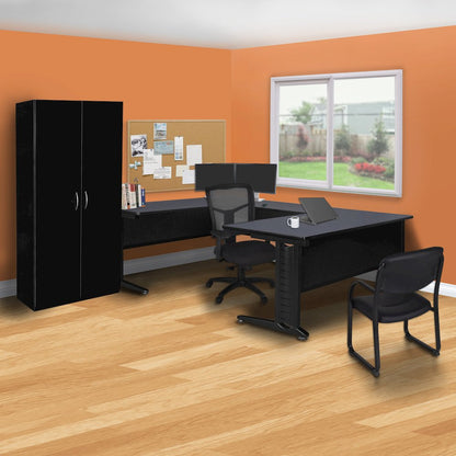 72 x 72 in. U Shape Desk Shell- Grey