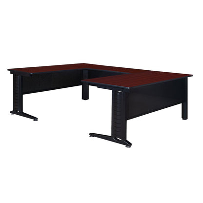72 x 78 in. U Shape Desk Shell- Mahogany