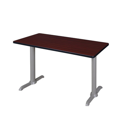 42" x 24" Training Table- Mahogany/ Grey Base
