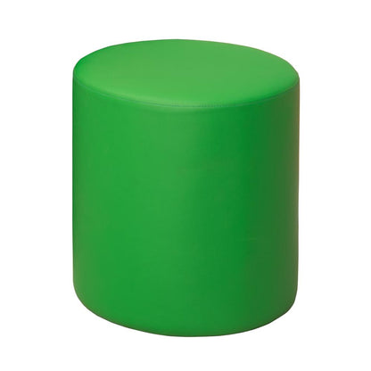 Logan Round Ottoman- Envy Green
