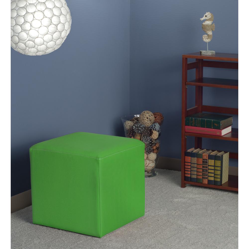 Jean Square Ottoman- Envy Green