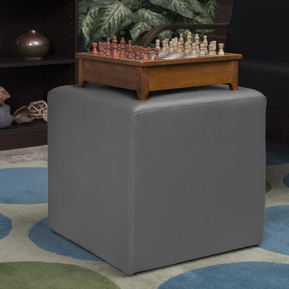 Jean Square Ottoman- Grey