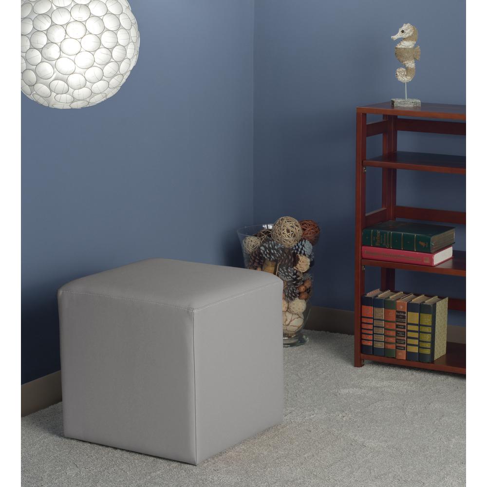Jean Square Ottoman- Grey