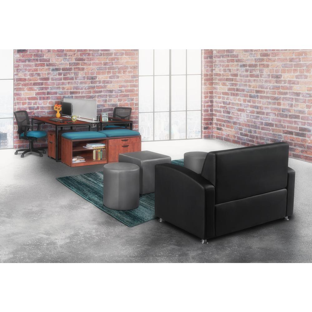 Jean Square Ottoman- Grey