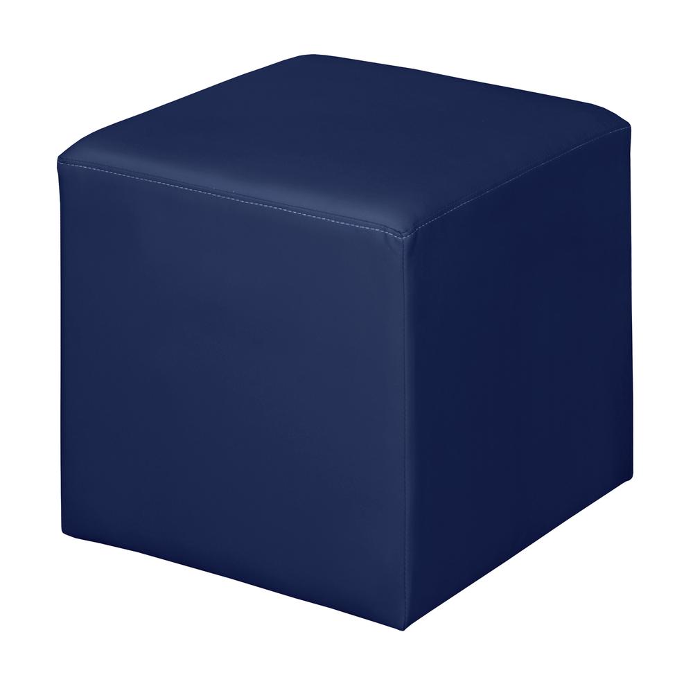 Jean Square Ottoman- Naval Blue