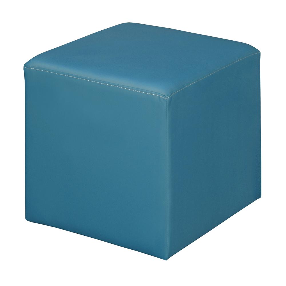 Jean Square Ottoman- Peacock Teal