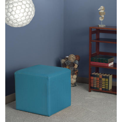 Jean Square Ottoman- Peacock Teal
