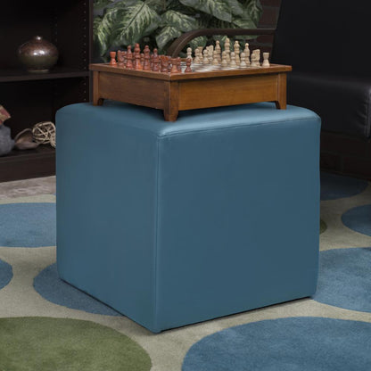 Jean Square Ottoman- Peacock Teal