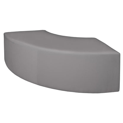 Aurora Curved Ottoman- Grey
