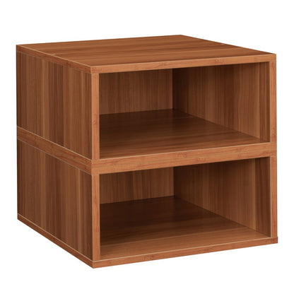 Niche Cubo Storage Set- 2 Half Size Cubes- Warm Cherry