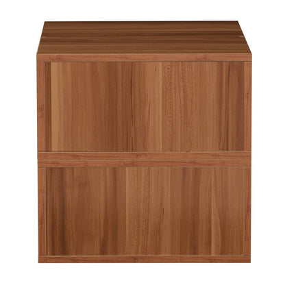 Niche Cubo Storage Set- 2 Half Size Cubes- Warm Cherry