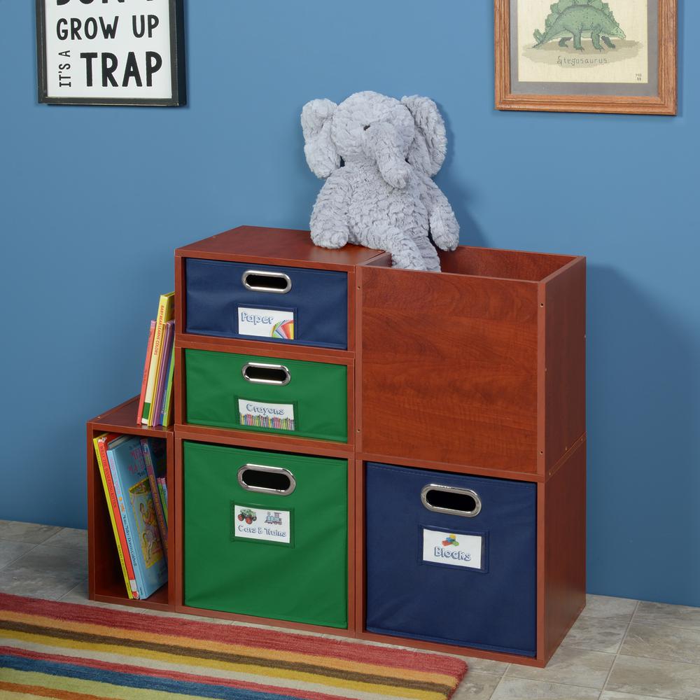 Niche Cubo Storage Set- 2 Half Size Cubes- Warm Cherry