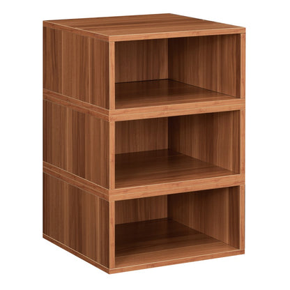 Niche Cubo Storage Set- 3 Half Size Cubes- Warm Cherry