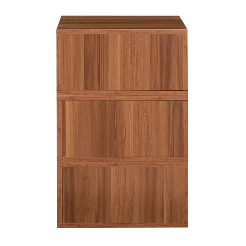 Niche Cubo Storage Set- 3 Half Size Cubes- Warm Cherry