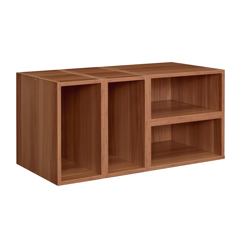 Niche Cubo Storage Set- 4 Half Size Cubes- Warm Cherry