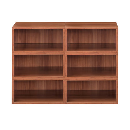 Niche Cubo Storage Set- 6 Half Size Cubes- Warm Cherry