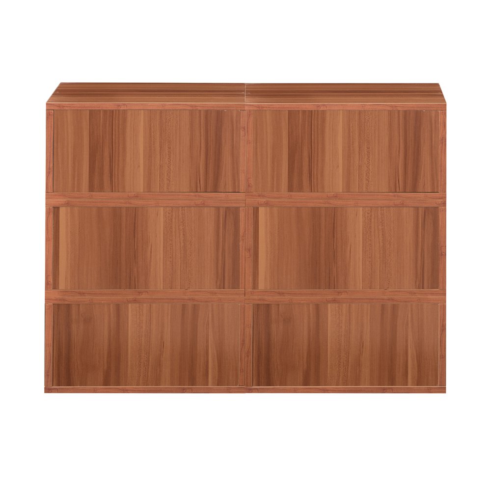 Niche Cubo Storage Set- 6 Half Size Cubes- Warm Cherry