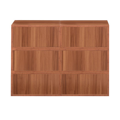 Niche Cubo Storage Set- 6 Half Size Cubes- Warm Cherry