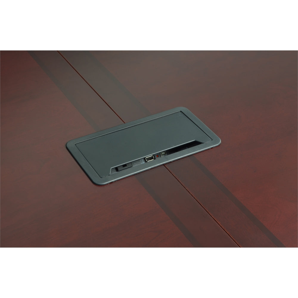 Prestige 120" x 48" Conference Table with Power Data Grommet- Mahogany