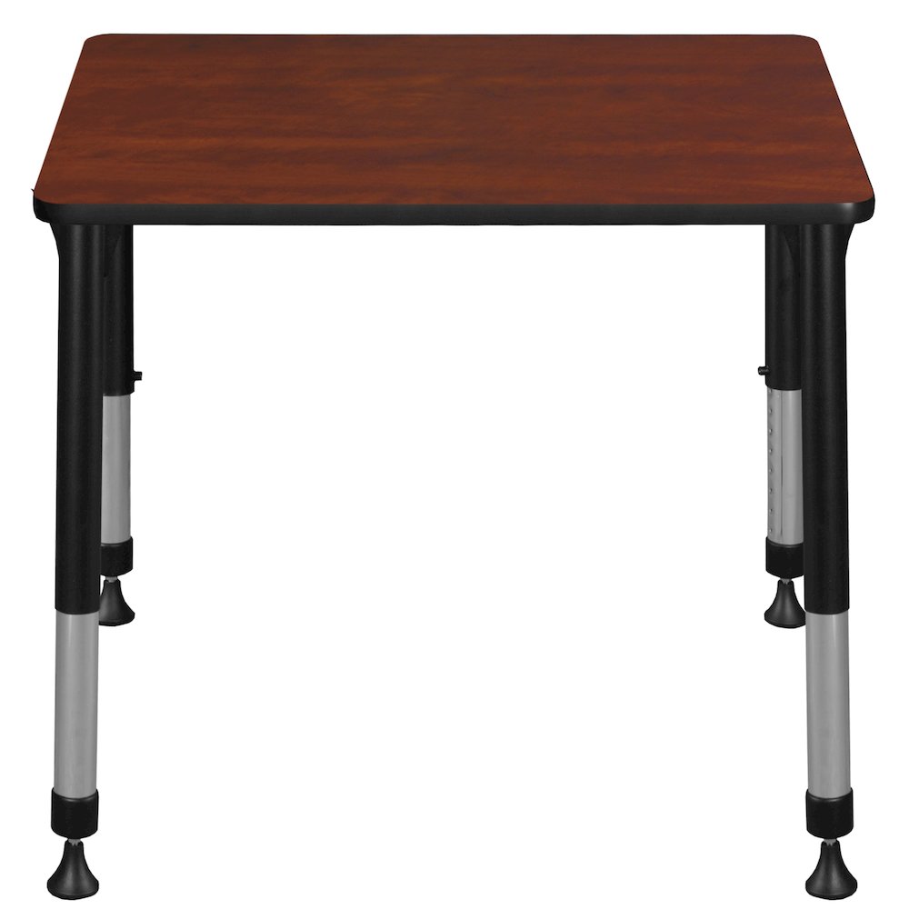 18.5 x 26 in Rectangle Height Adjustable Classroom School Desk- Cherry
