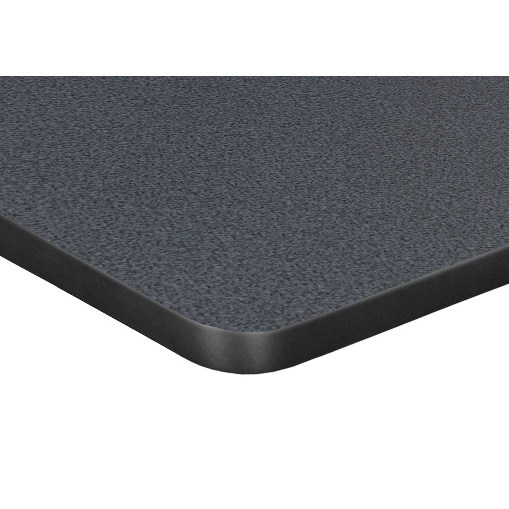18.5 x 26 in Rectangle Height Adjustable Classroom School Desk- Grey