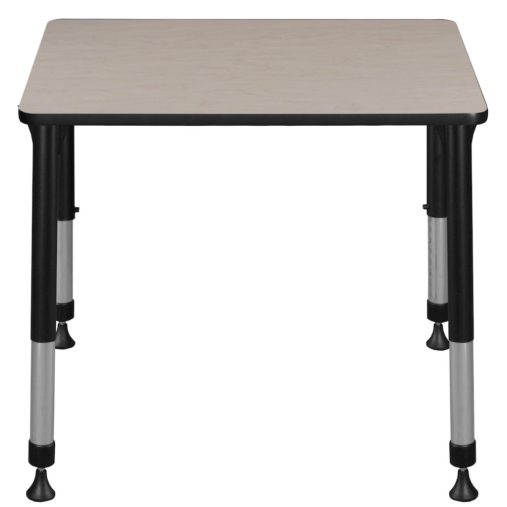 18.5 x 26 in Rectangle Height Adjustable Classroom School Desk- Maple