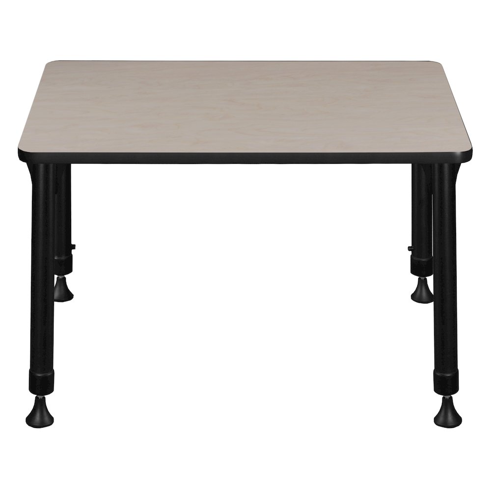 18.5 x 26 in Rectangle Height Adjustable Classroom School Desk- Maple