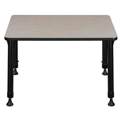 18.5 x 26 in Rectangle Height Adjustable Classroom School Desk- Maple