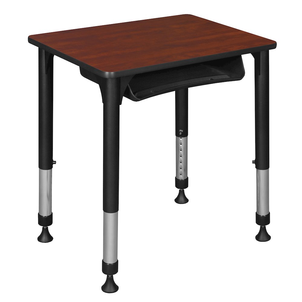 18.5x26 Rectangle Height Classroom School Desk with Book Storage- Cherry