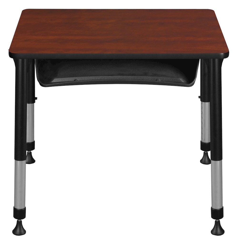 18.5x26 Rectangle Height Classroom School Desk with Book Storage- Cherry