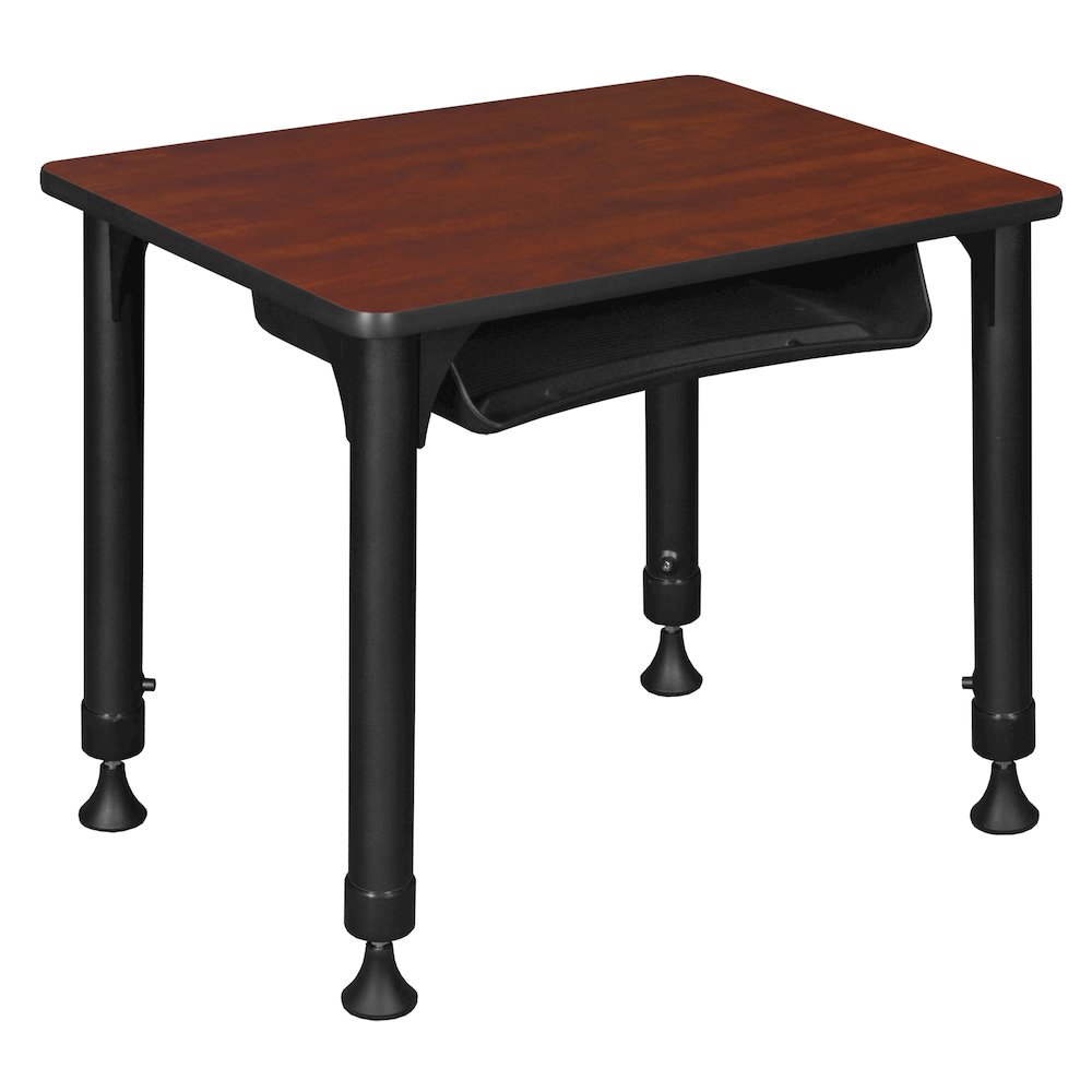 18.5x26 Rectangle Height Classroom School Desk with Book Storage- Cherry
