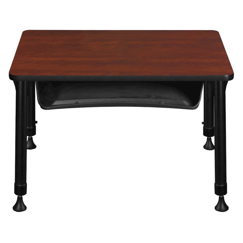 18.5x26 Rectangle Height Classroom School Desk with Book Storage- Cherry