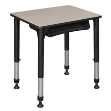 18.5x26 Rectangle Height Classroom School Desk with Book Storage- Maple