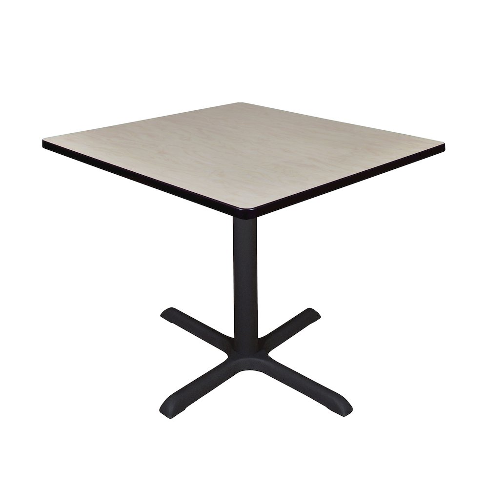 Medium 36 in. Square X-Base Breakroom Table- Maple