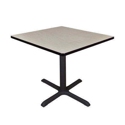 Medium 36 in. Square X-Base Breakroom Table- Maple