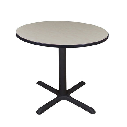 Medium 36 in. Round X-Base Breakroom Table- Maple
