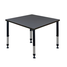 Kee 42" Square Height Adjustable Classroom Table - Grey