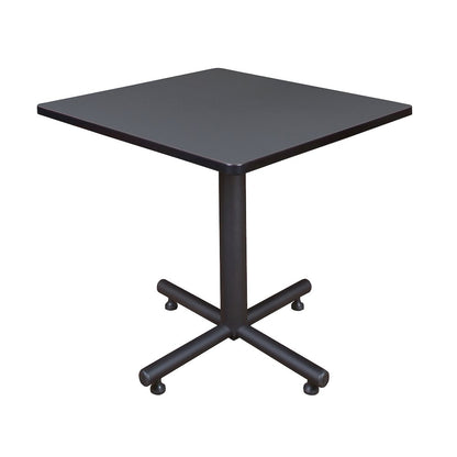 30 in. Square X-Base Breakroom Table- Grey