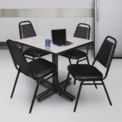 30 in. Square X-Base Breakroom Table- Maple