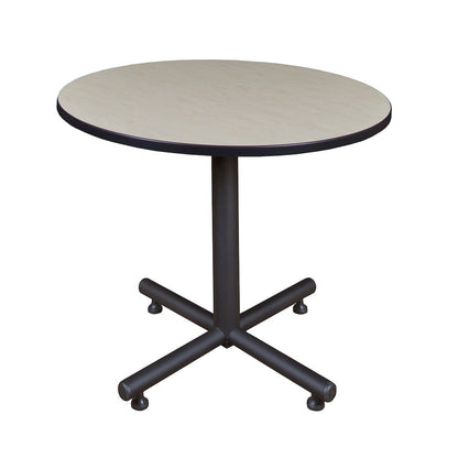36 in. Round X-Base Breakroom Table- Maple
