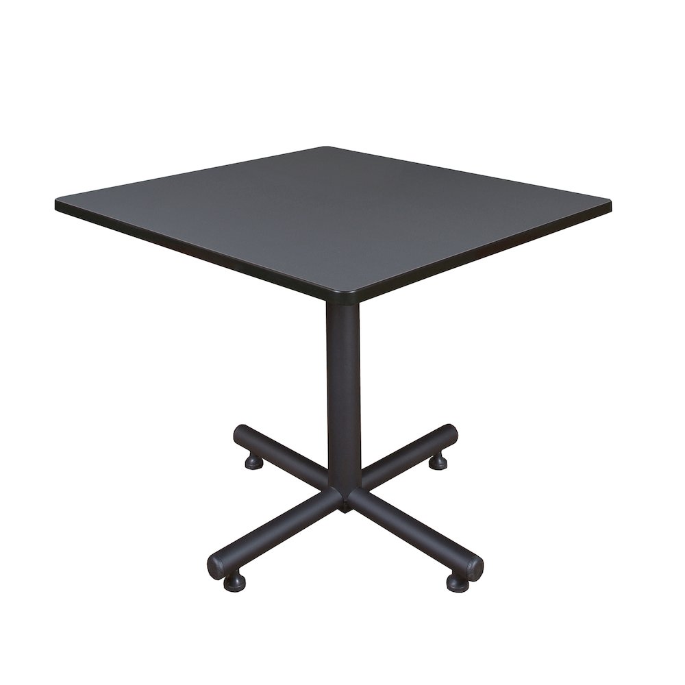 42 in. Square X-Base Breakroom Table- Grey