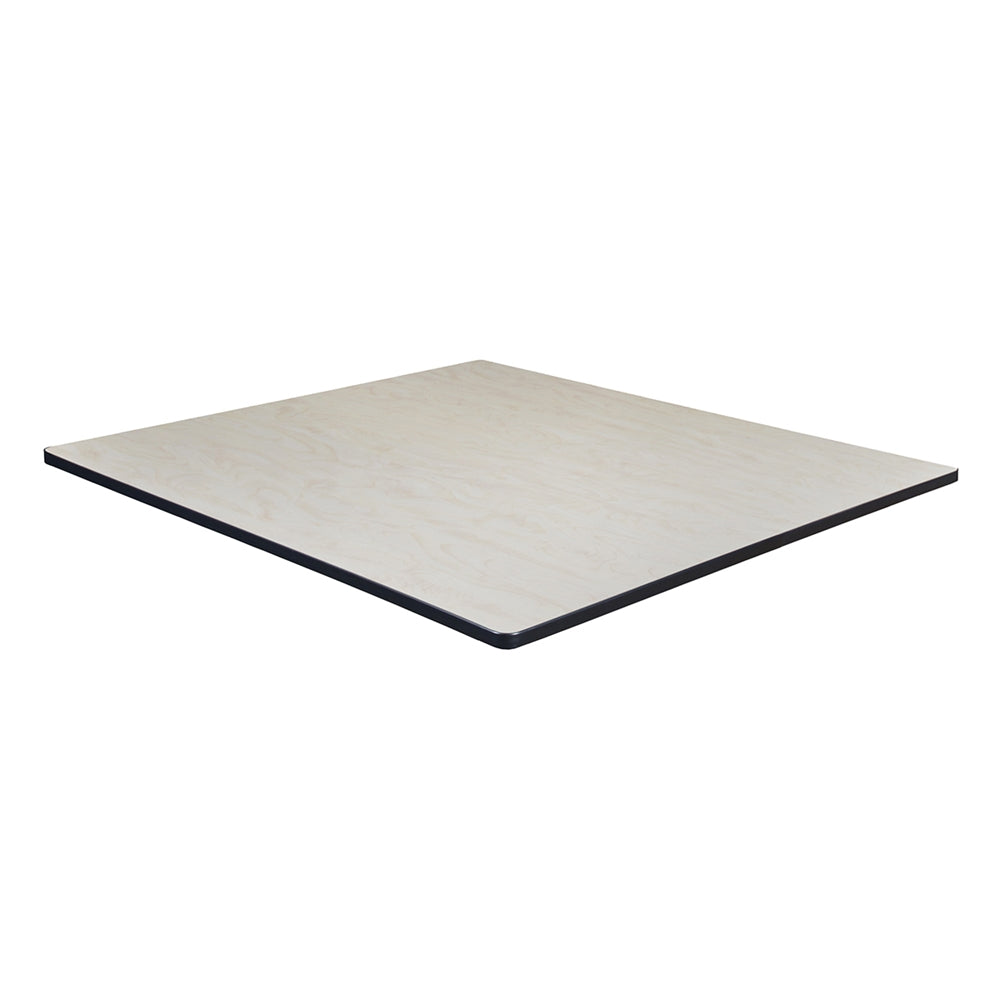 48" Square Laminate Table Top- Cherry/ Maple