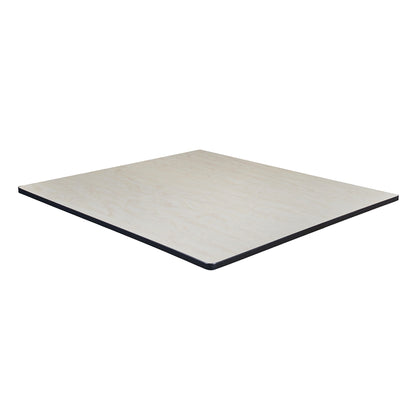 48" Square Laminate Table Top- Cherry/ Maple
