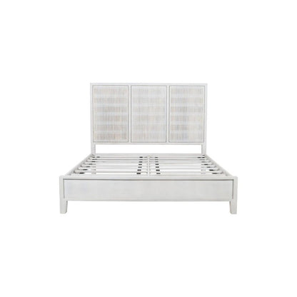 Sarah Eastern King Bed in Brushed Ivory
