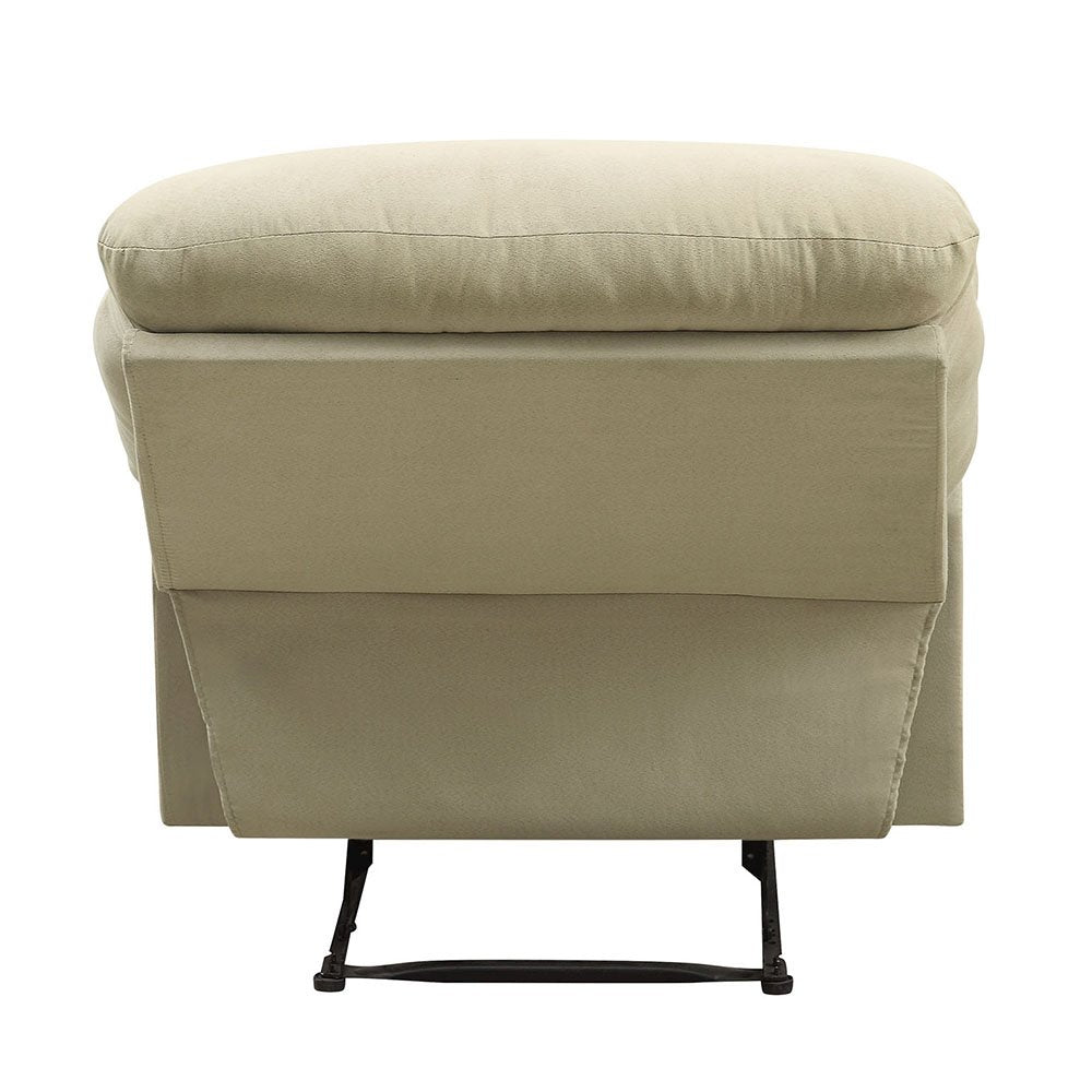 Arcadia Motion Recliner, Beige Microfiber