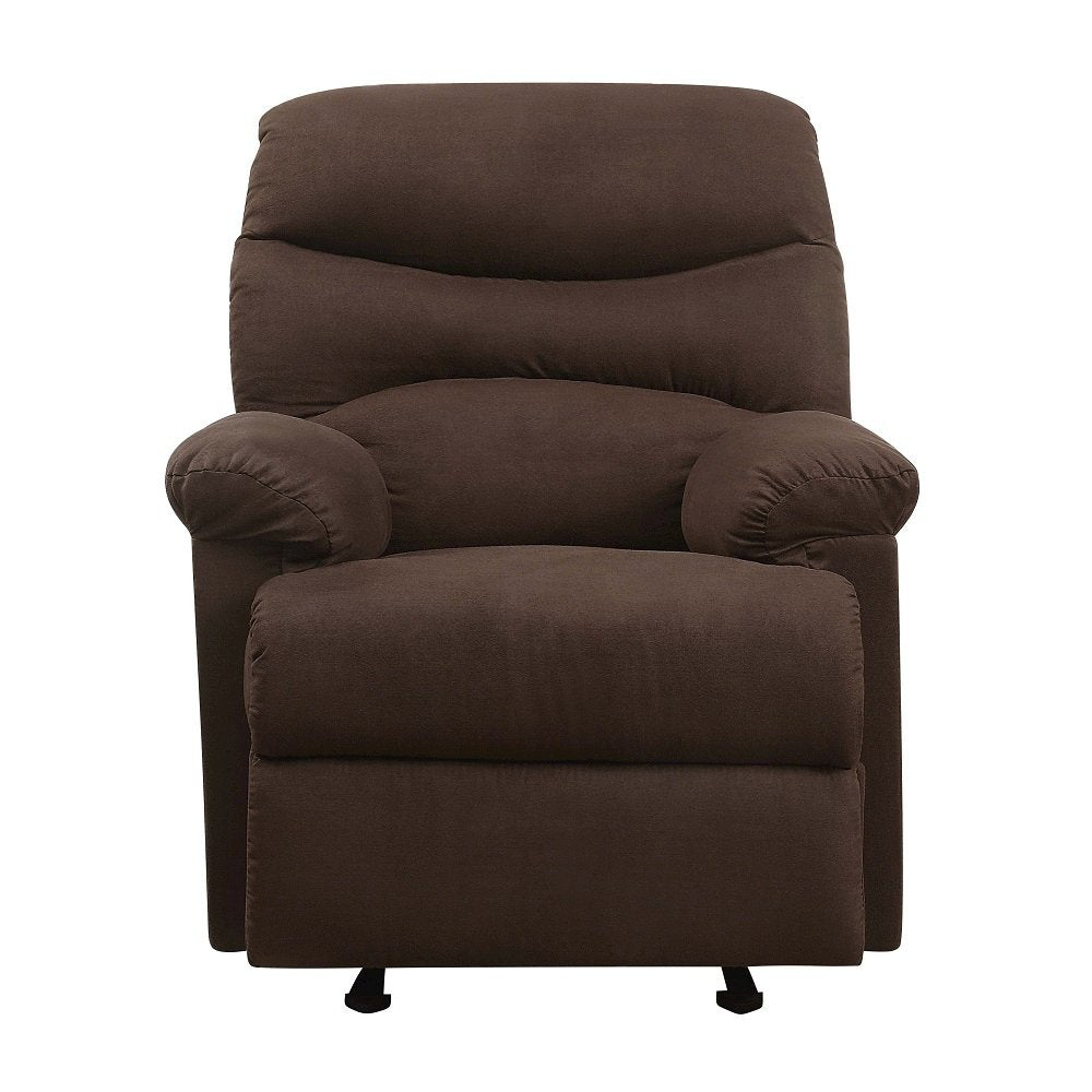 Arcadia Motion Recliner, Chocolate Microfiber