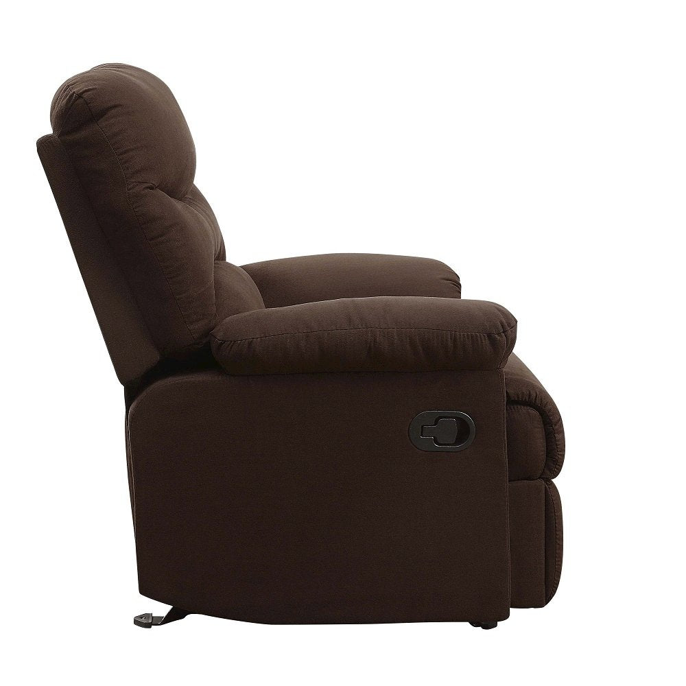 Arcadia Motion Recliner, Chocolate Microfiber
