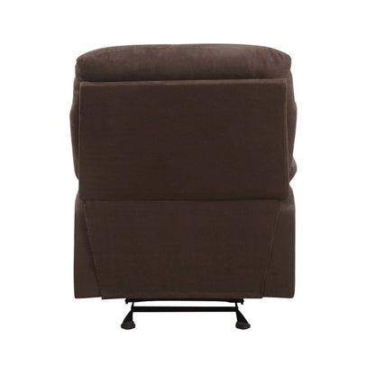 Arcadia Motion Recliner, Chocolate Microfiber