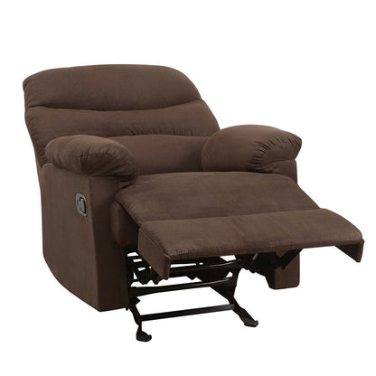 Arcadia Motion Recliner, Chocolate Microfiber